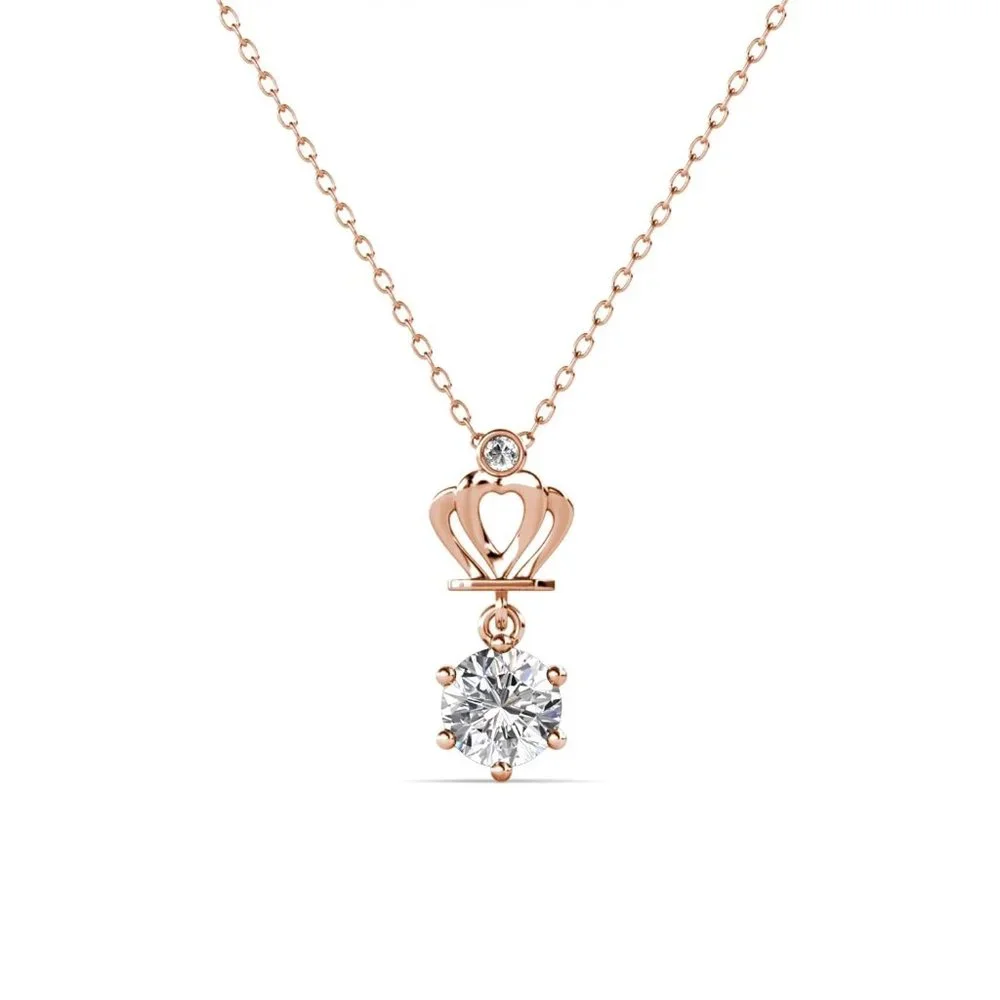 Certified 1ct. t.w. Diamond Crown Necklace - Picture 7 of 16